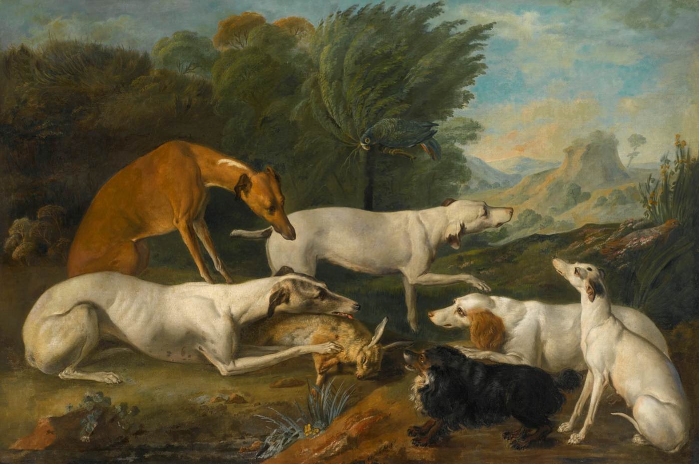 Dogs in a Landscape with their Catch