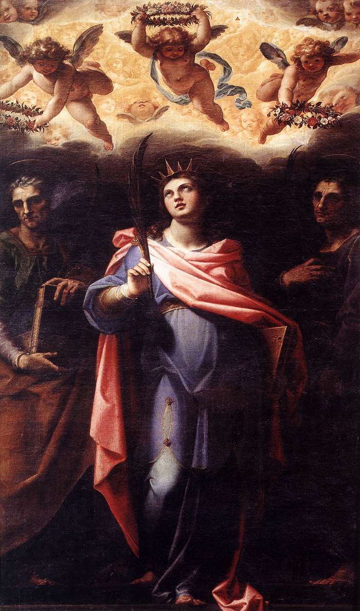 San Domitilla avec les saints Nereo et Aquileo