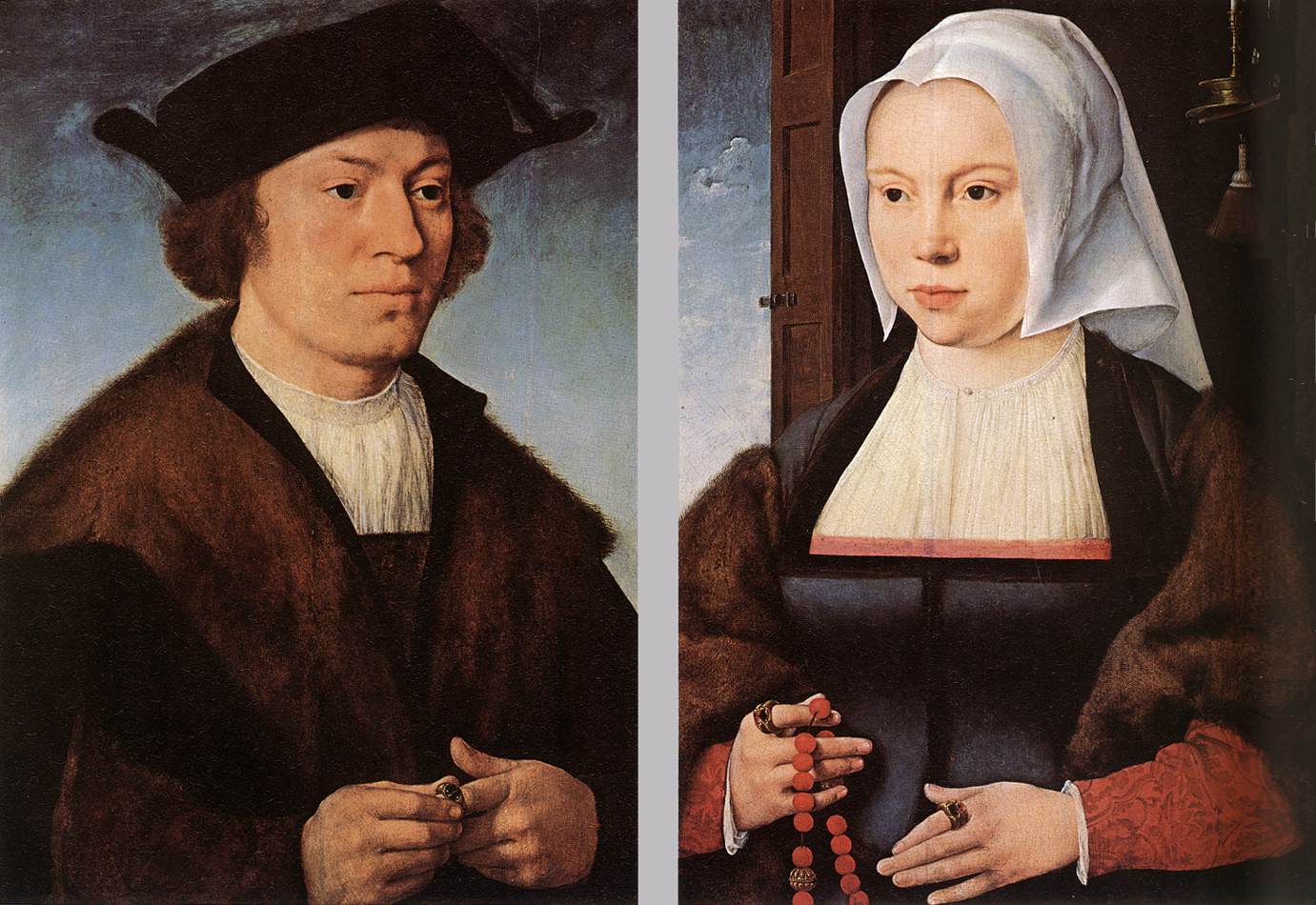 Portrait d'un homme et d'une femme