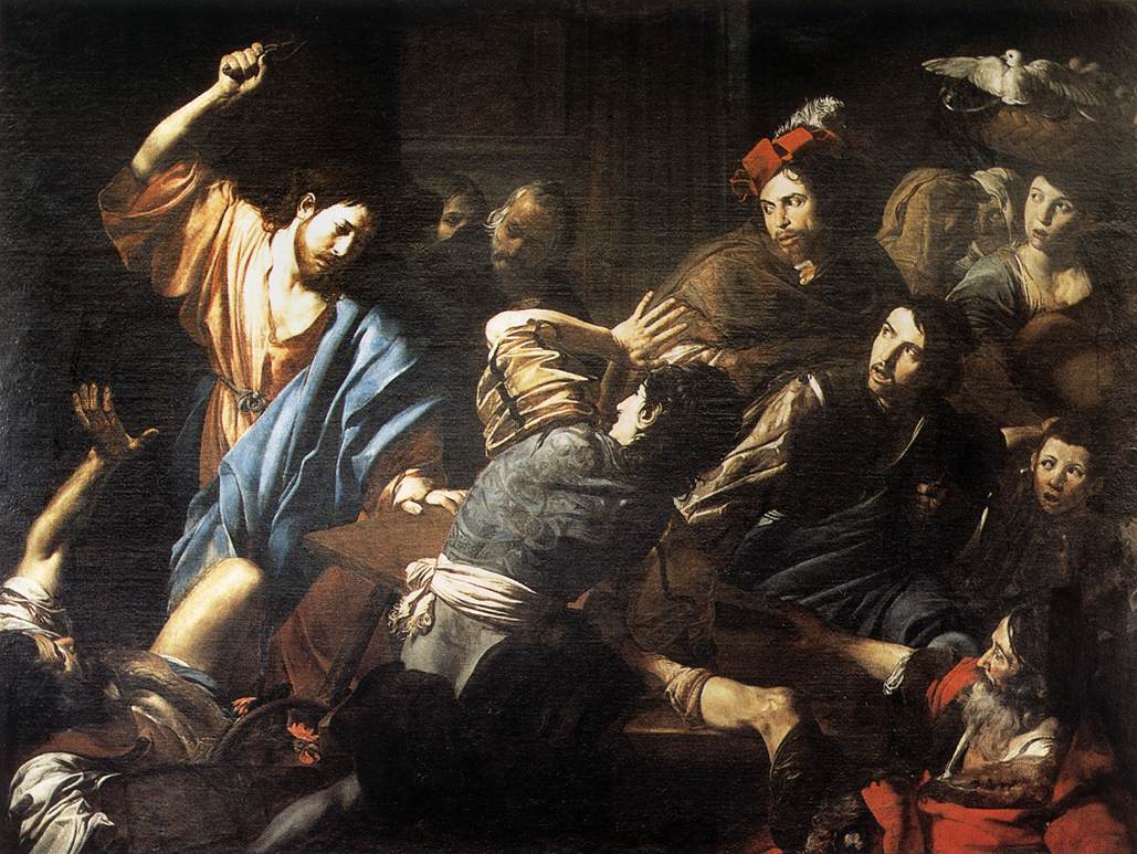 Kristus udviser pengeudskiftere ud af templet