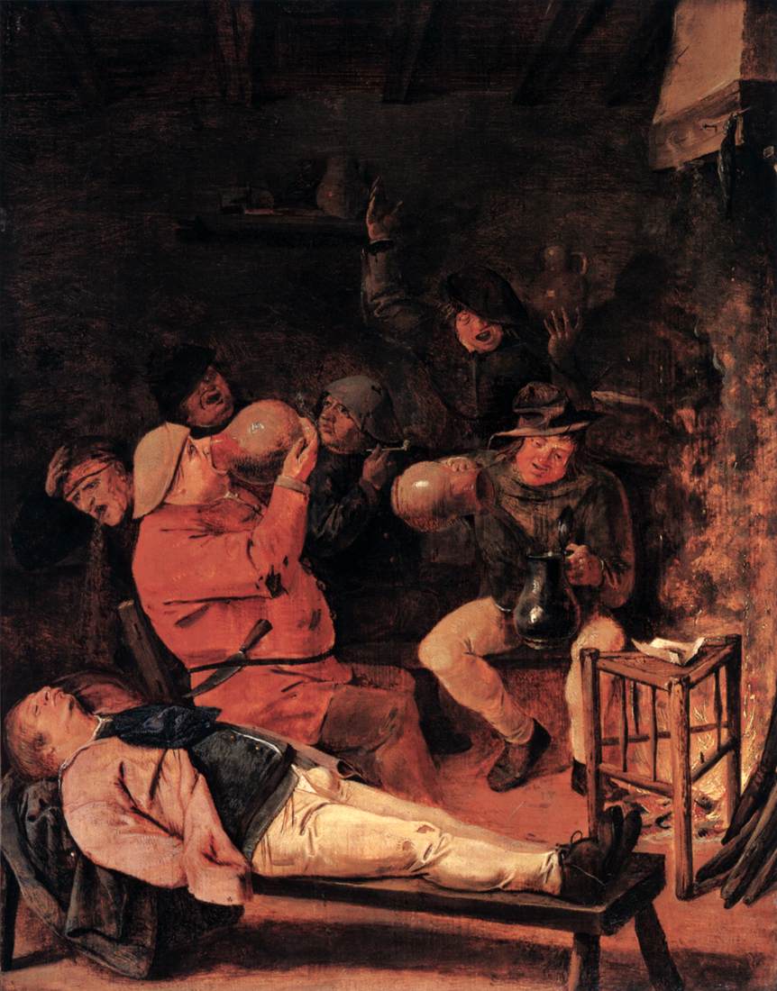 Drunken Peasant in a Tavern