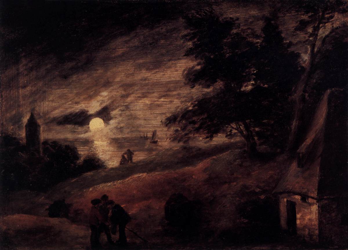 Dune Landscape in the Moonlight