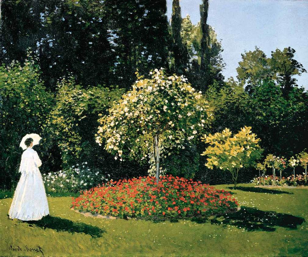 Femme dans le jardin