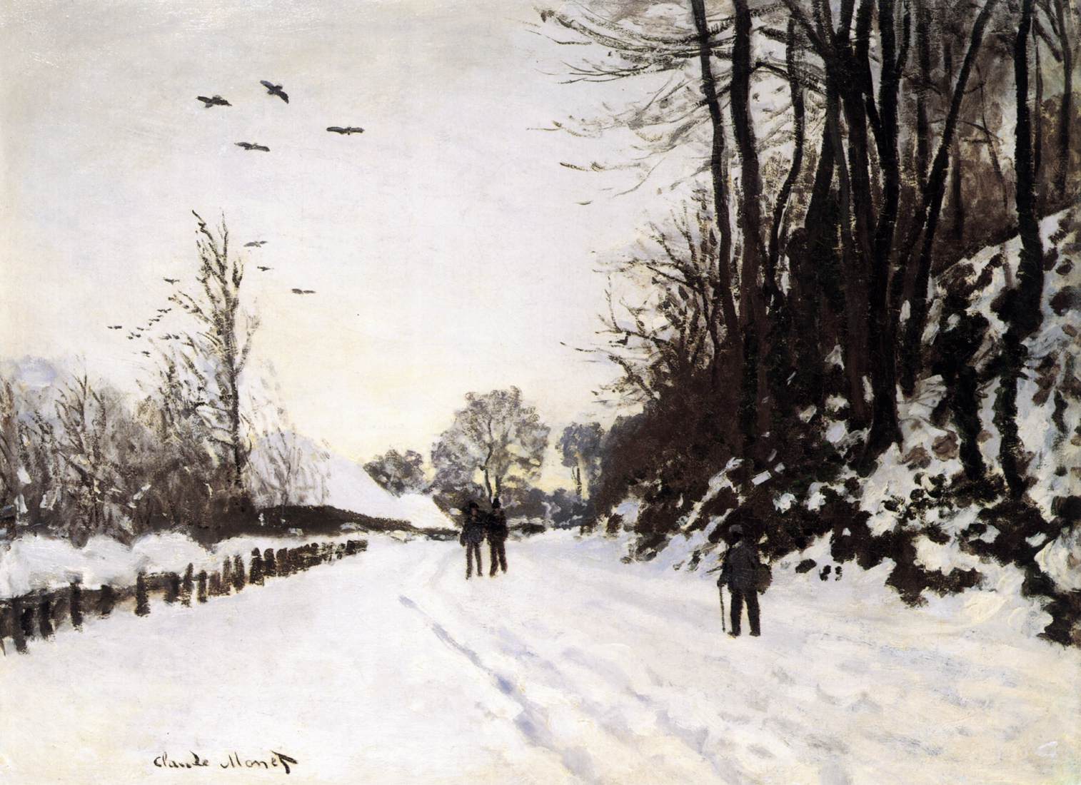 Path of the Saint-Siméon Farm in Winter