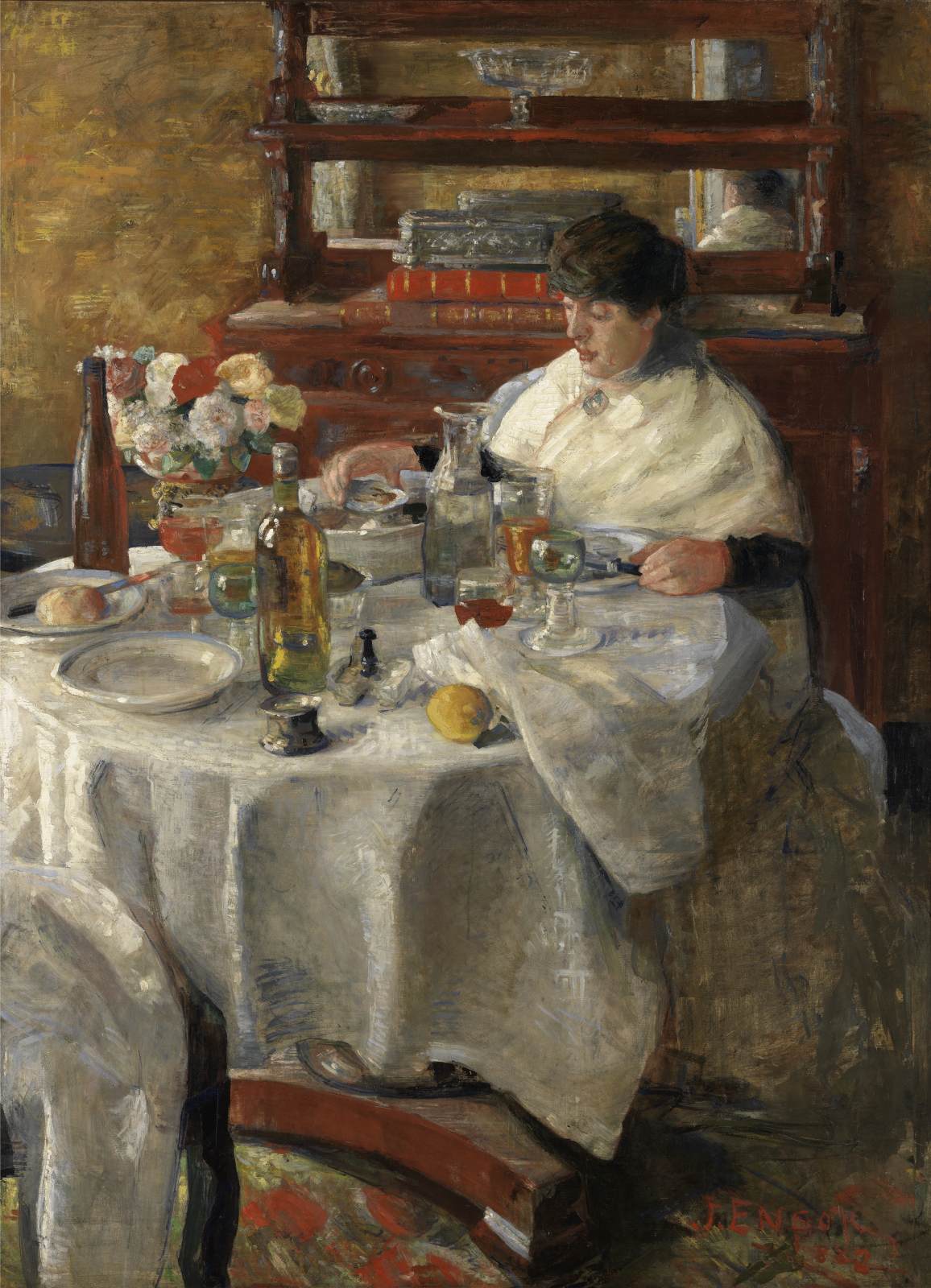 La sala da pranzo di ostriche