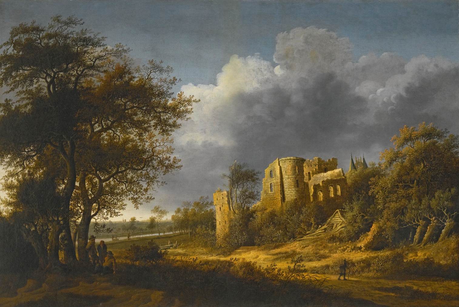 Paisaje con El Castillo en Ruinas de Egmond