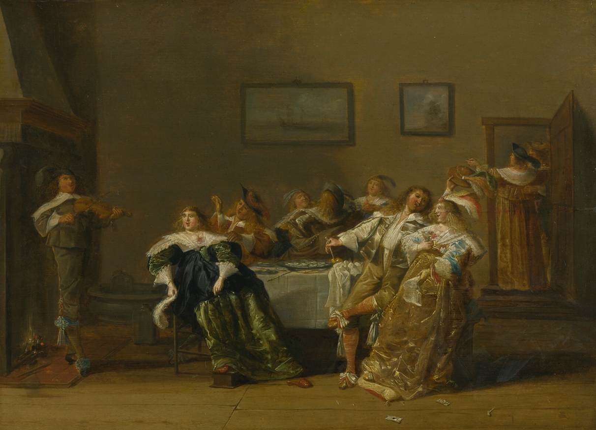 An Elegant Company in an Interior