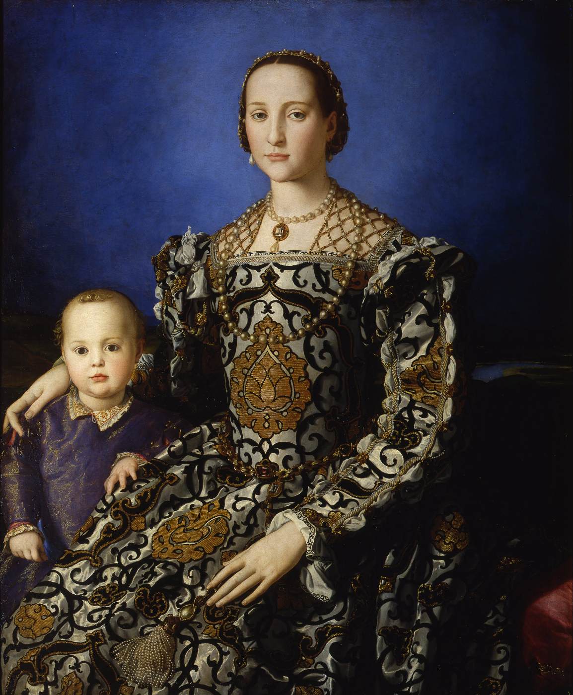 Eleonora Di Toledo com seu filho Juan de Medici