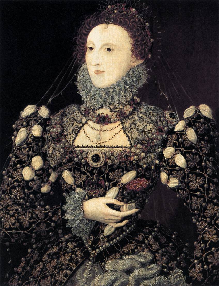 Portrait d'Isabel I, la reine d'Angleterre