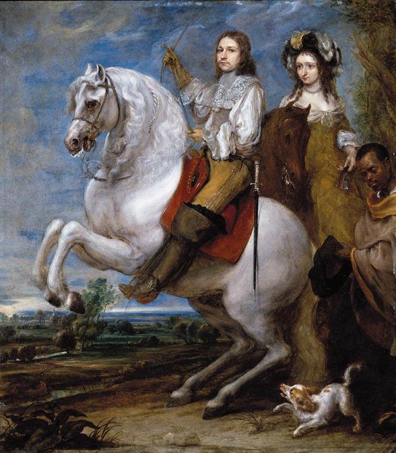 Equestrian Portrait of a Couple