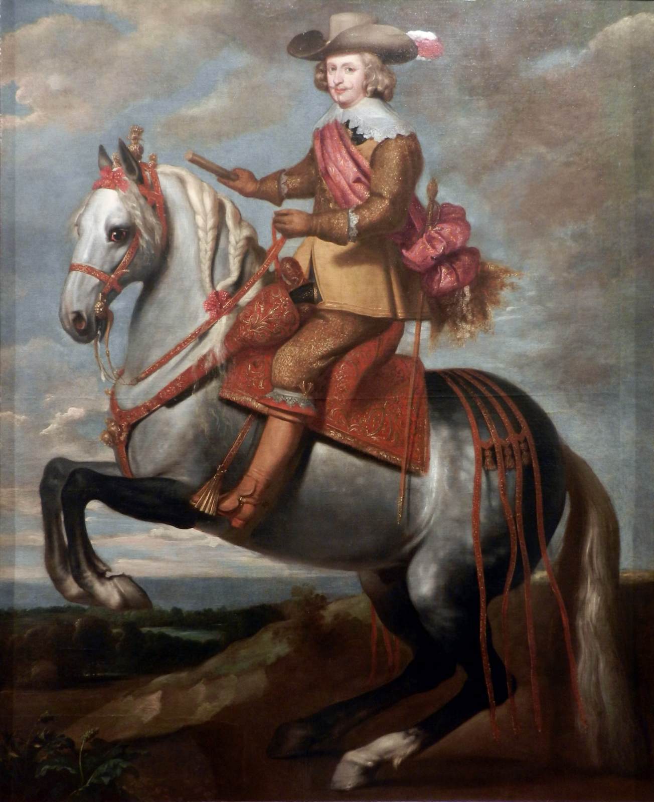 Portret jeździectwa kardynałowego niemowlęcia Fernando de Austria