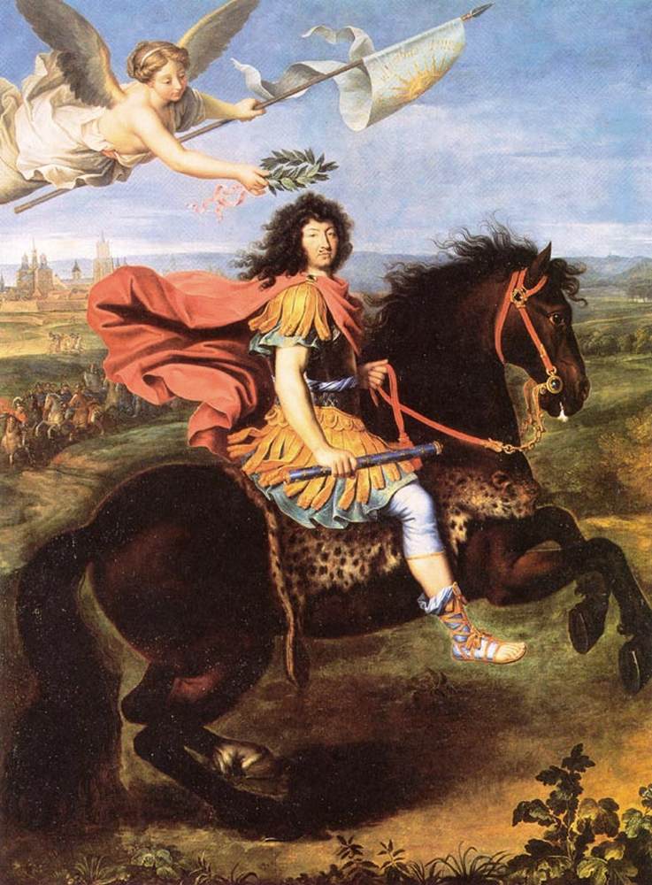 Rideportræt af Louis XIV
