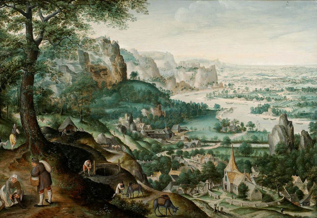 Extensive Landscape with a River in El Valle