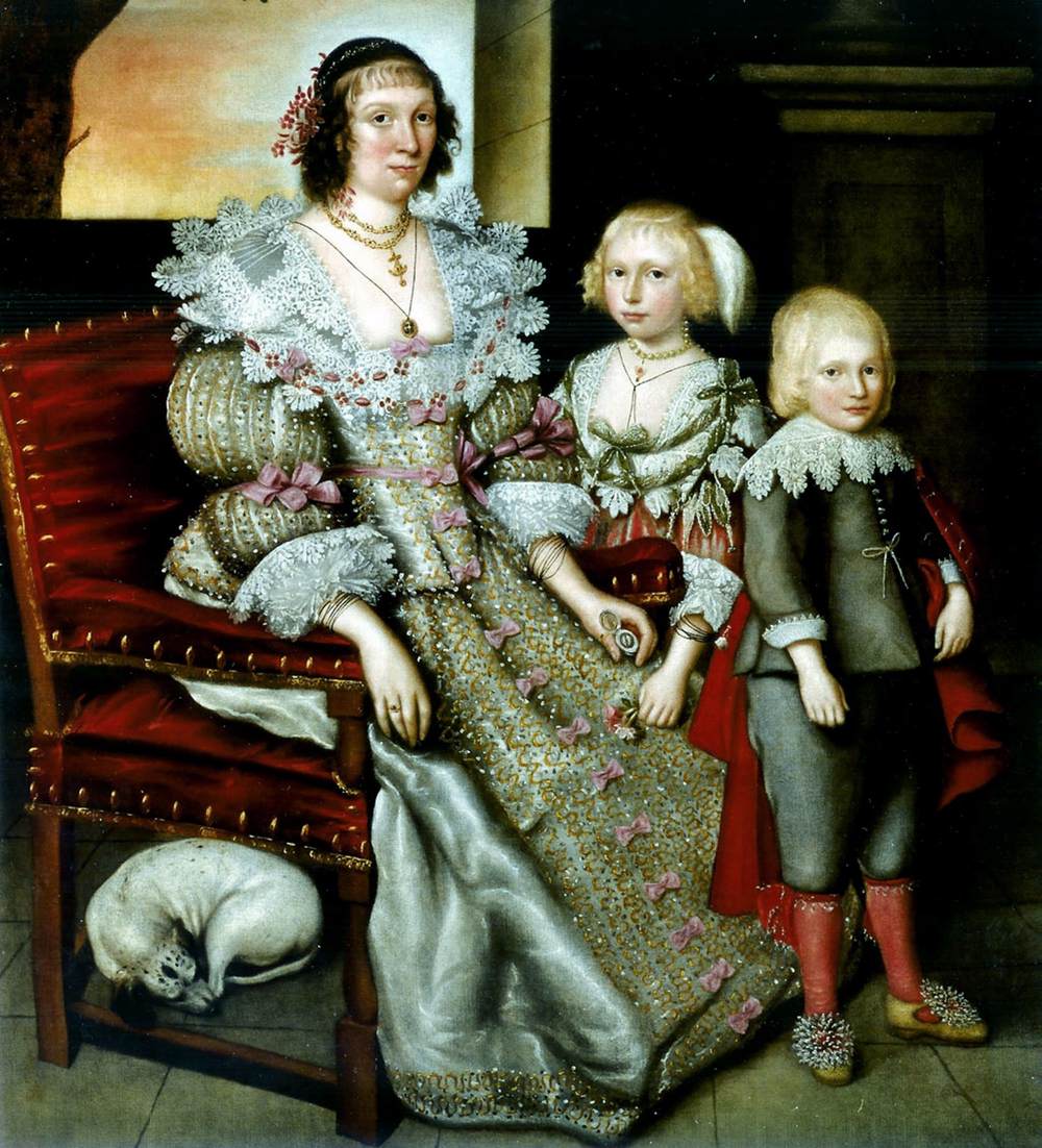 Frances Earle e seus filhos
