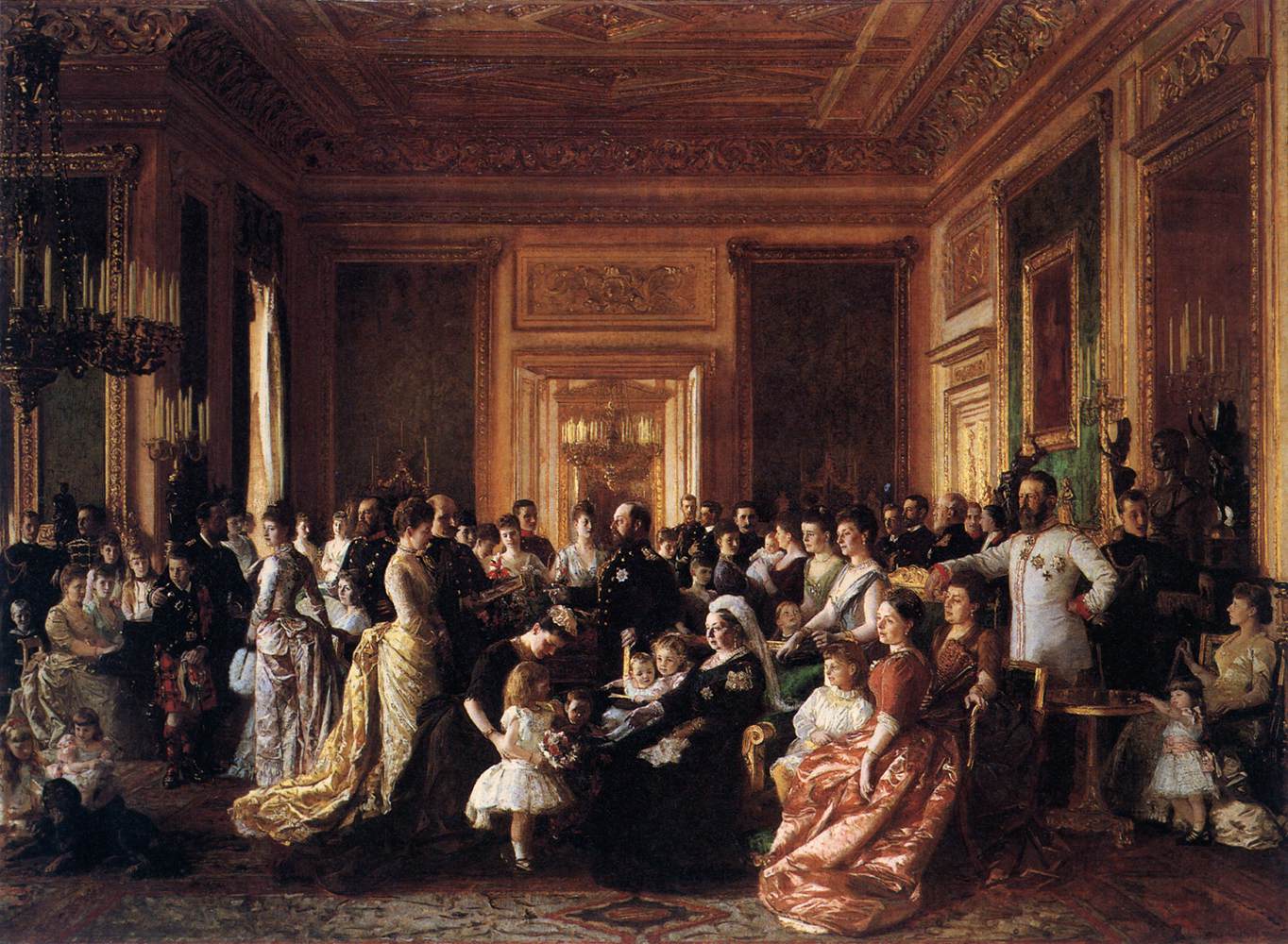 La Familia de La Reina Victoria en 1887