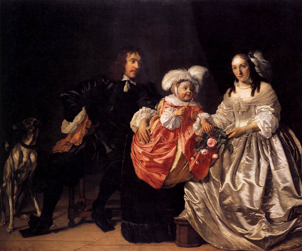 Pieter Lucaszn Van de Venne con Ana de Carpentier y el Niño