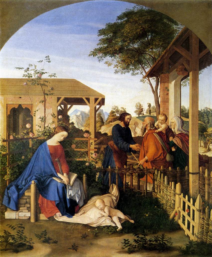 A Família de São João Batista Visitando a Família de Cristo