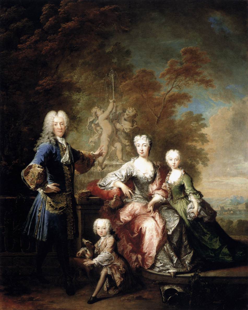 Conde Ferdinand Adolf Von Plettenberg e sua família