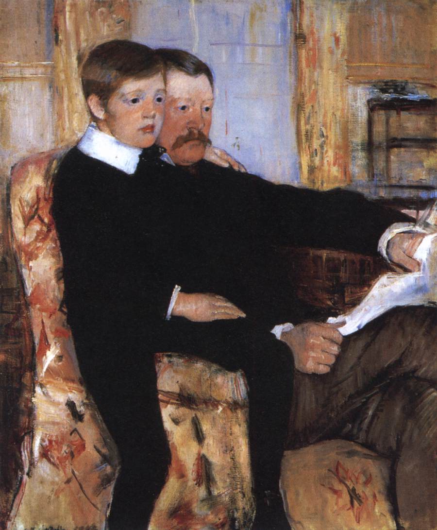 Alexander J Cassatt e seu filho Robert