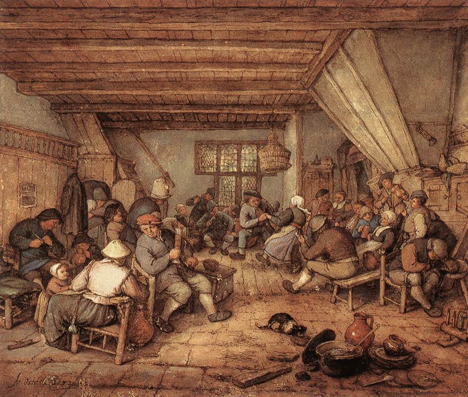 Peasants Celebrating in a Tavern