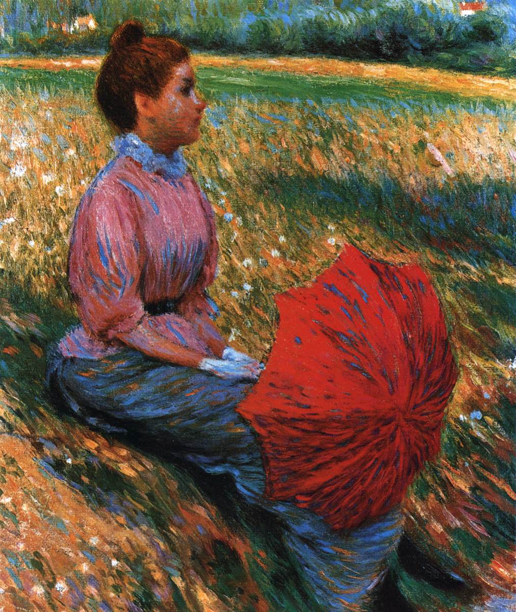lady in a meadow