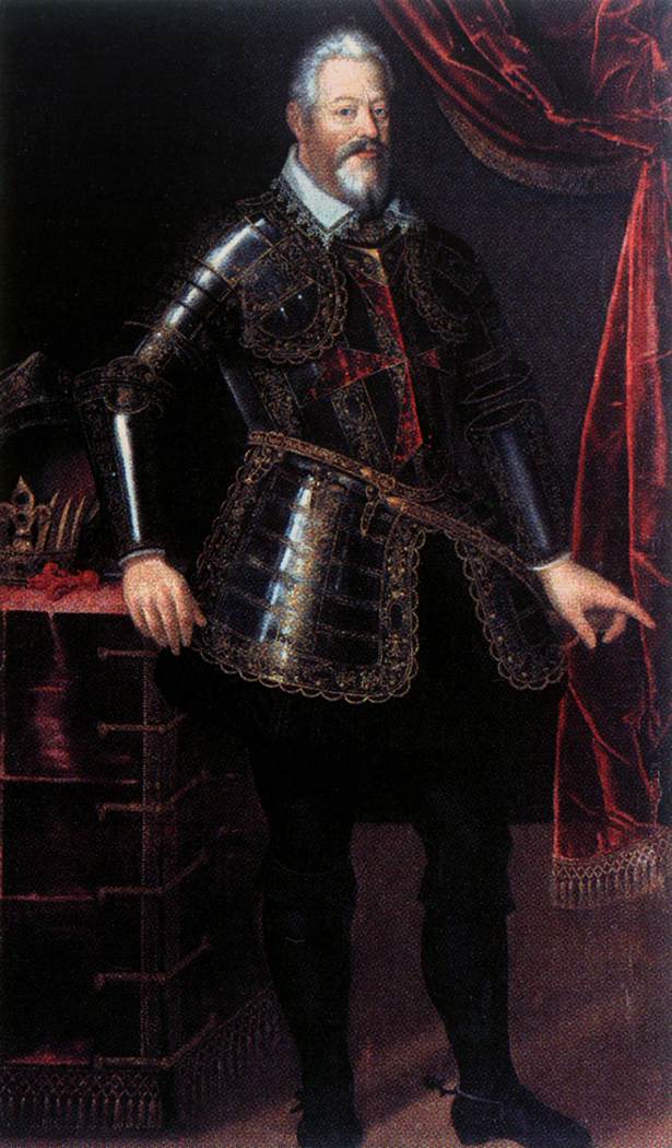 Ferdinando I of Medici ubrany jako wielki nauczyciel Zakonu San Esteban
