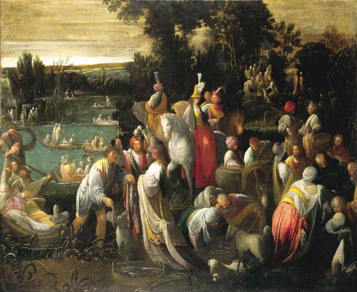 Festa su una riva del fiume