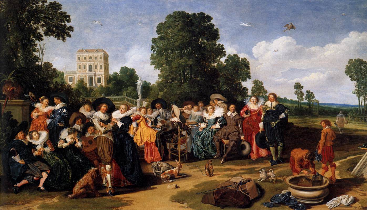 a garden party