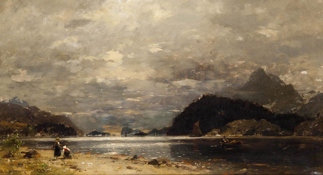 Pêcheurs sur le rivage