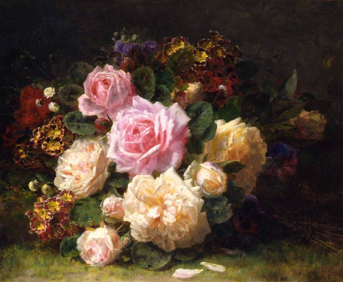 still life with roses