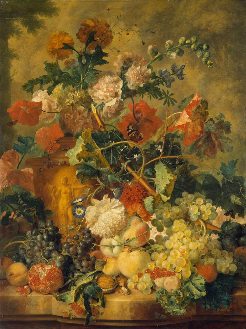 Flores e frutas