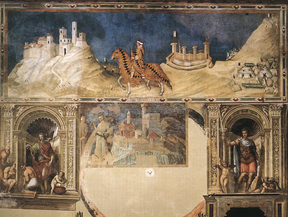 Reitporträt von Guidoriccio da Fogliano (westliche Wand)