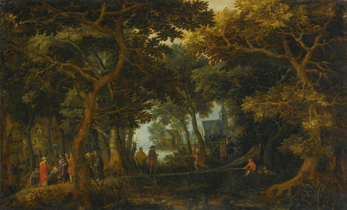Forest Landscape with Two of The Miracles of Christ