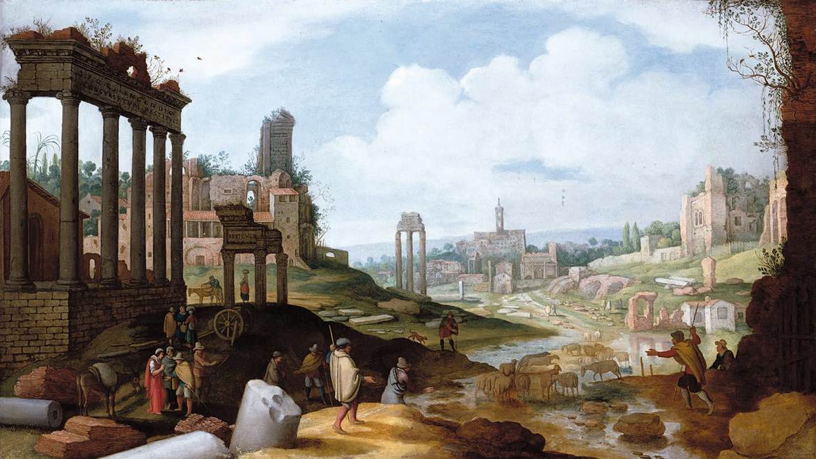 Vista del forum romana