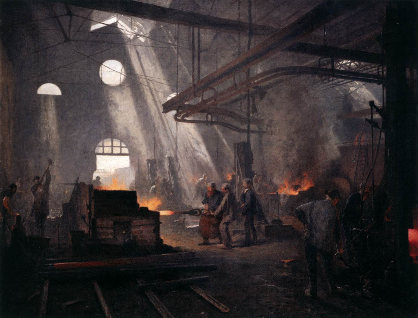 an iron foundry