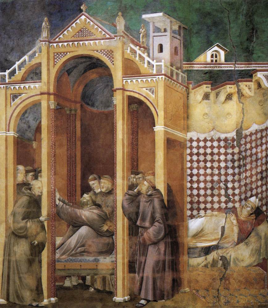 Legend of Saint Francis : 21 Apparition to Fra Agostino and Bishop Guido of Arezzo