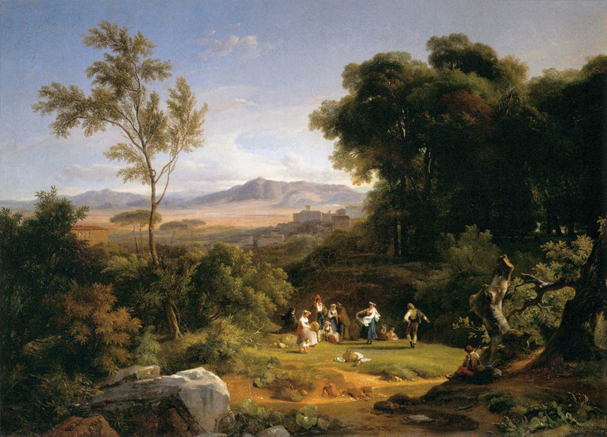 Paysage inspiré de la vue de Frascati