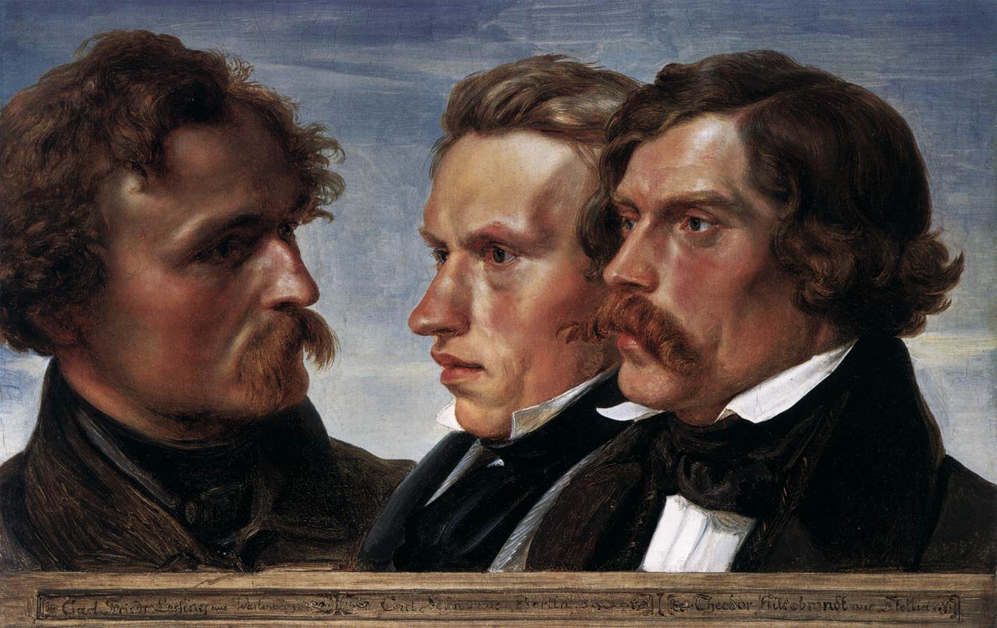 Carl Friedrich Lessing, Carl Sohn und Theodor Hildebrandt