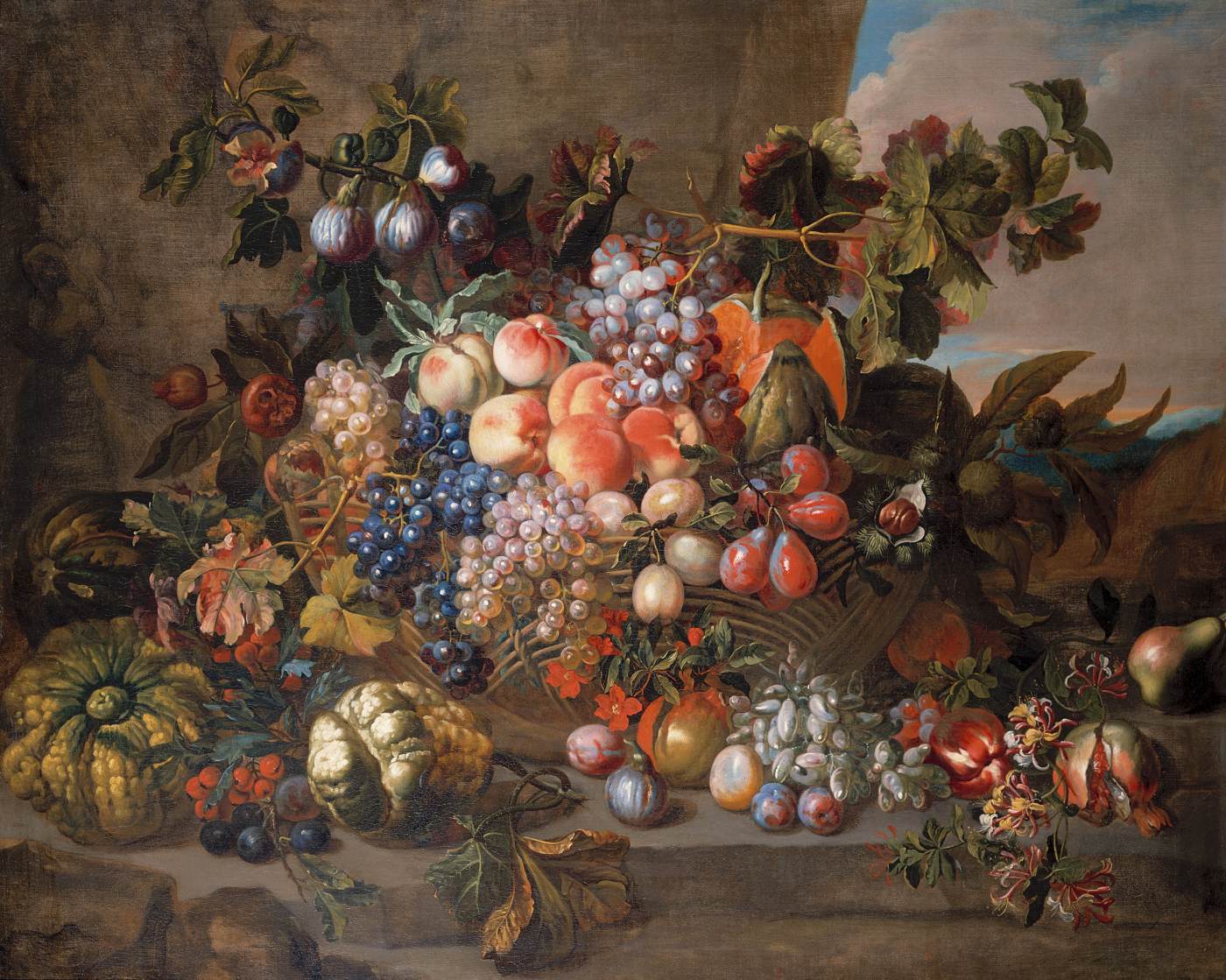 still life with fruit