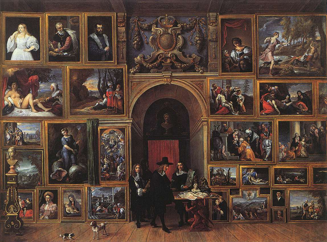 Archiduc Léopold Wilhelm d'Autriche dans sa galerie