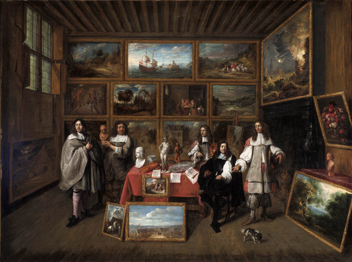 Uma galeria de pinturas
