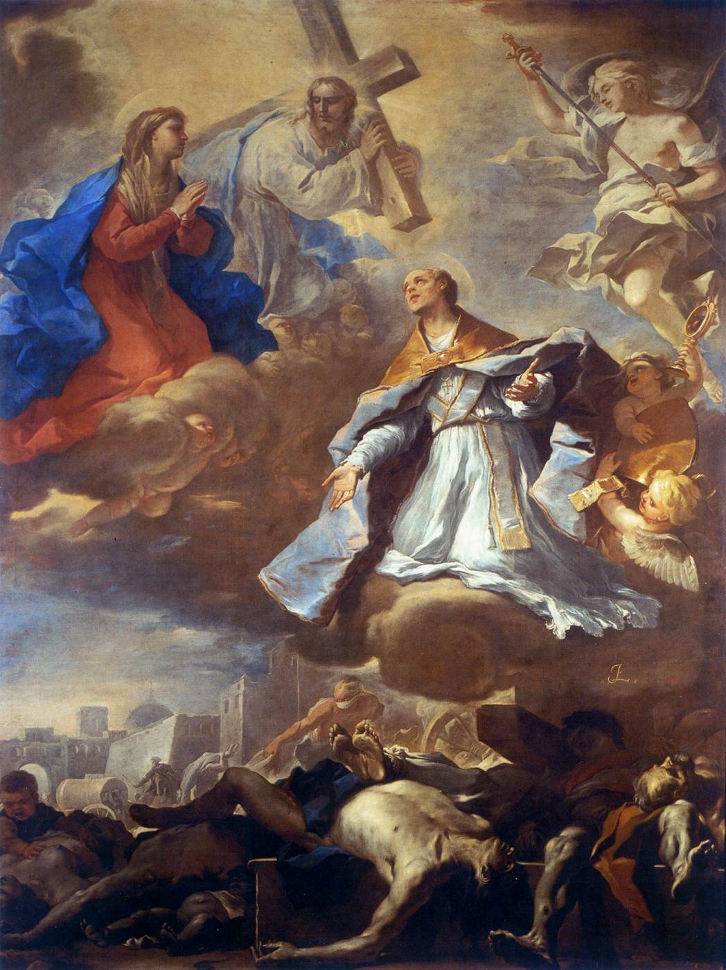 San Jenaro frigiver Napoli fra pesten