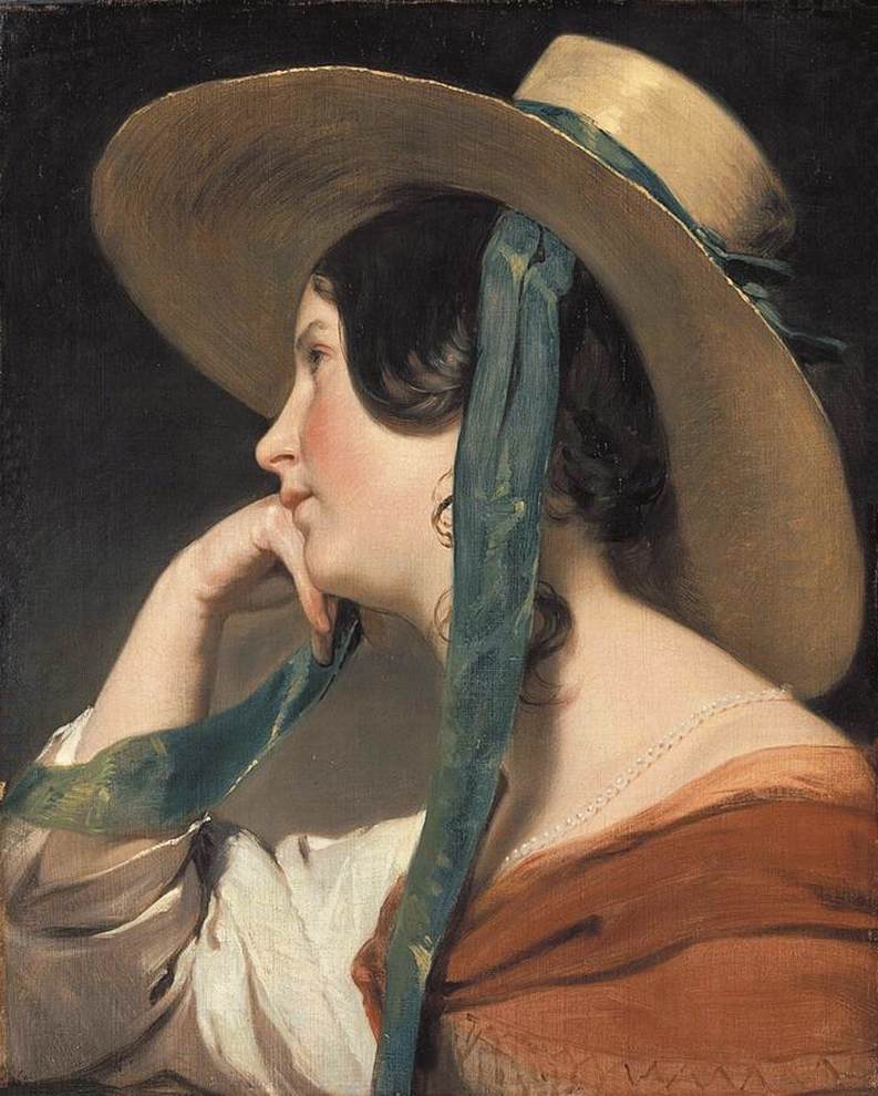 Maiden in a Straw Hat
