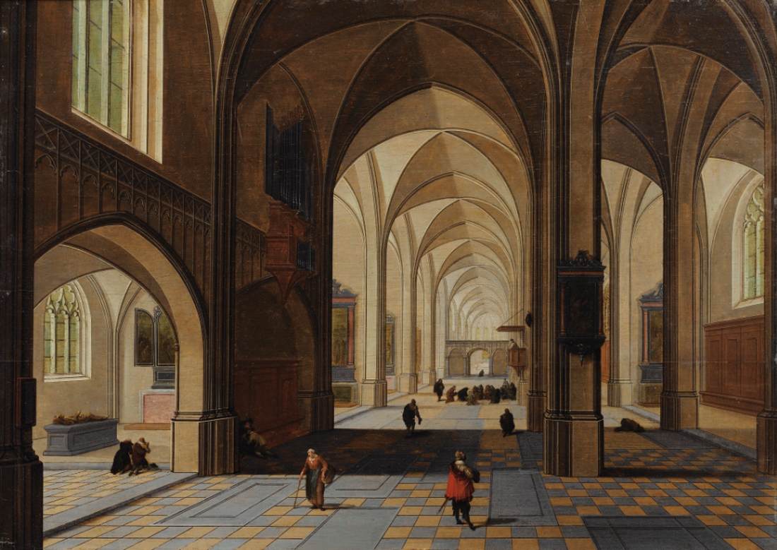 À l'intérieur d'une église