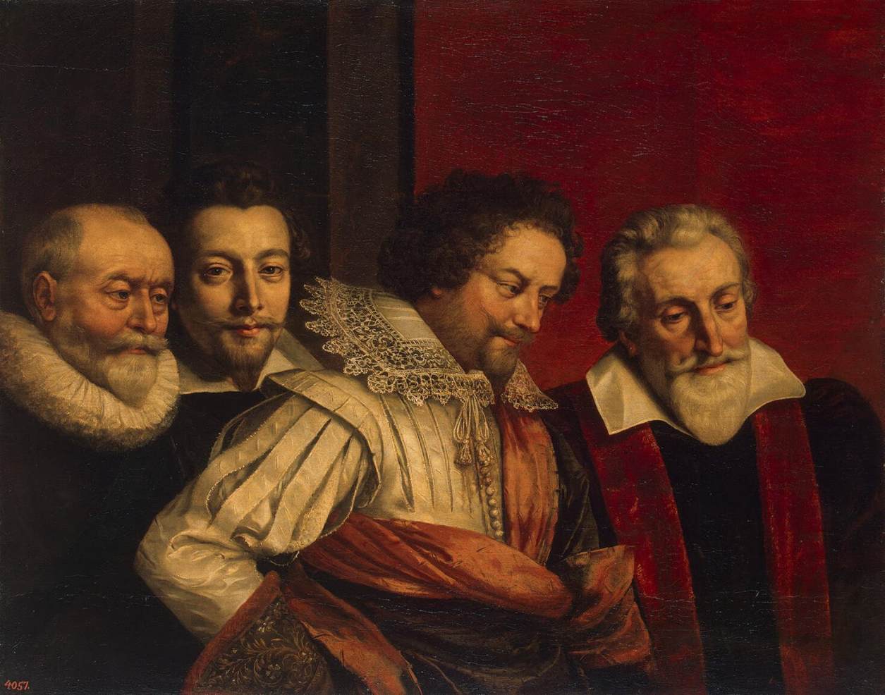 Porträt von vier Mitgliedern des Pariser Rates