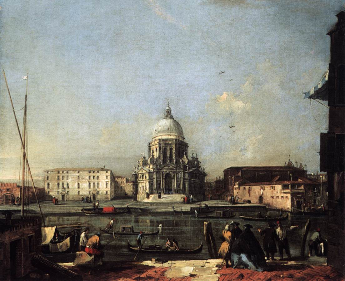 Santa Maria Della Salute widziana z drugiej strony Wielkiego Kanału