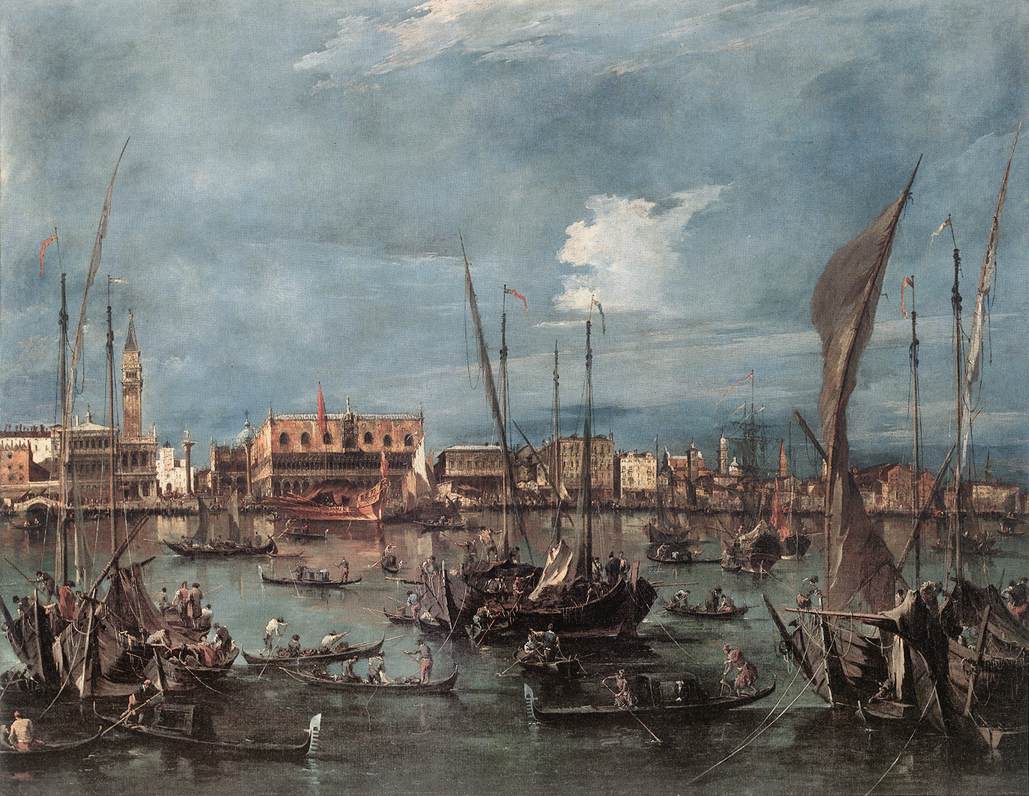 O Molo e a Riva Degli Schiavoni do Bacino Di San Marco