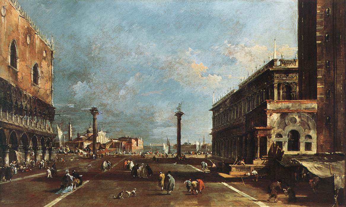 Piazzetta San Marcos'un San Giorgio Maggiore manzarası