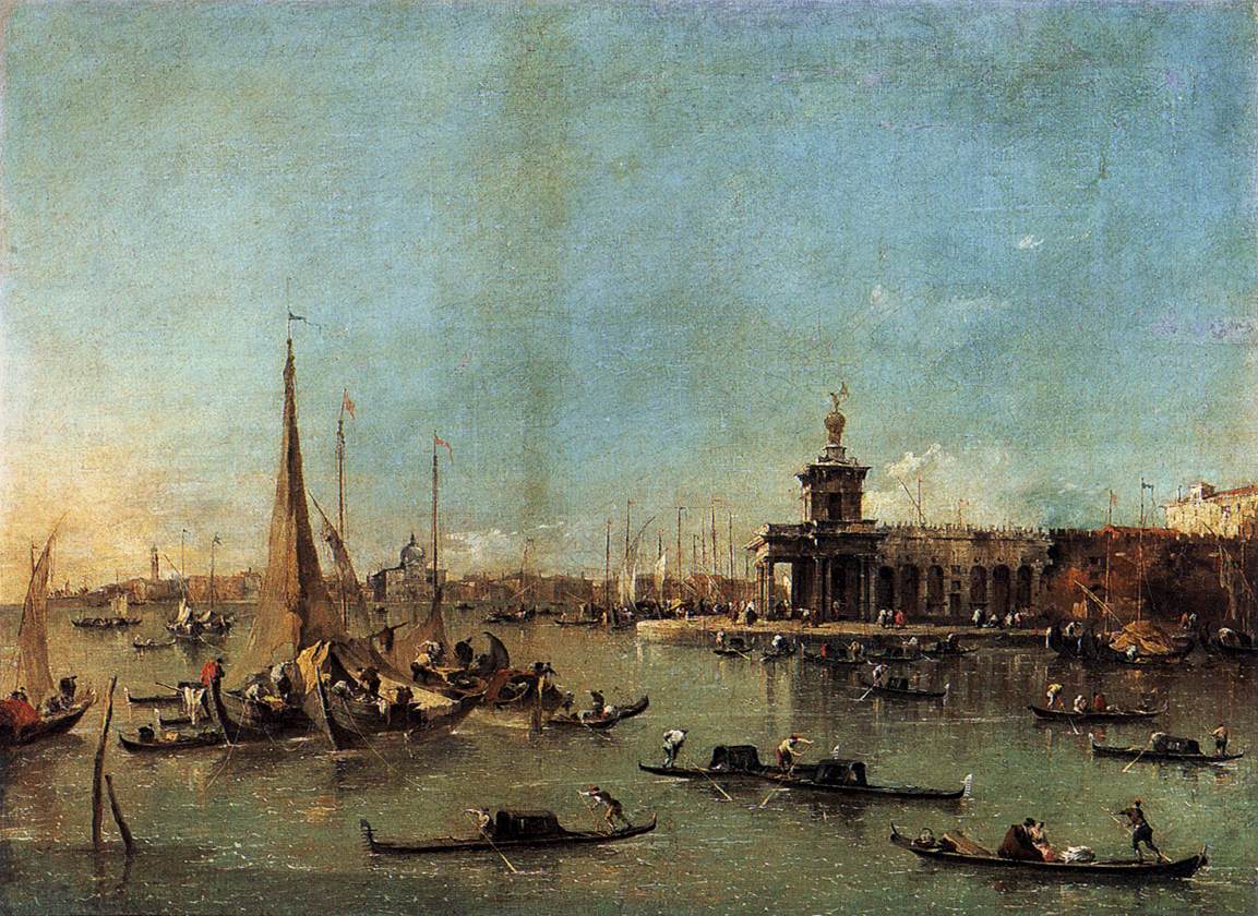 Venise: El Dogana avec la Giudecca