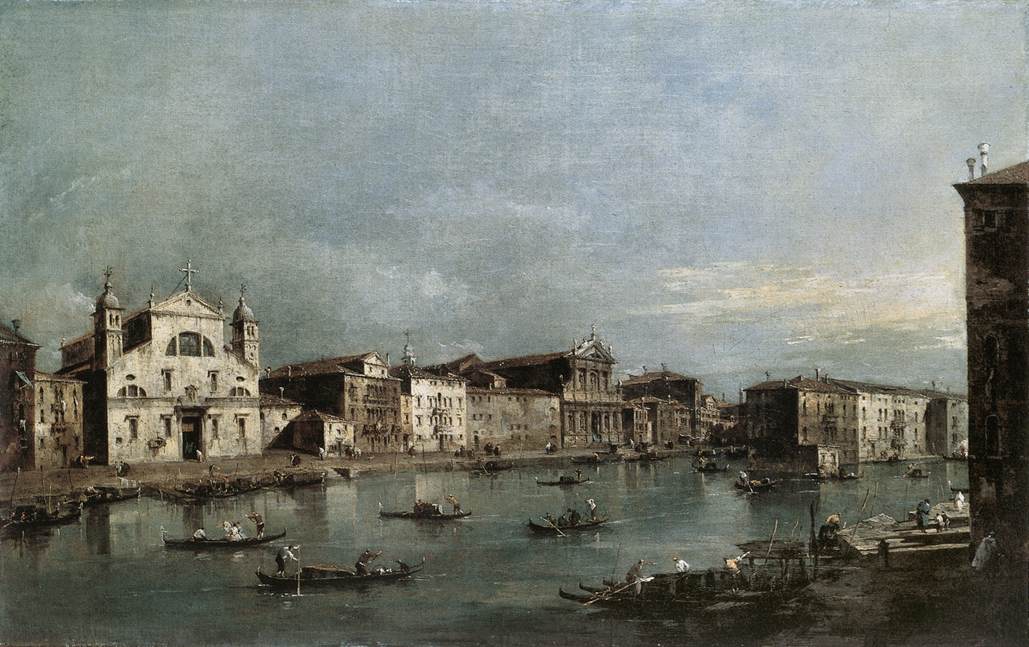 The Grand Canal with Santa Lucia and El Scalzi